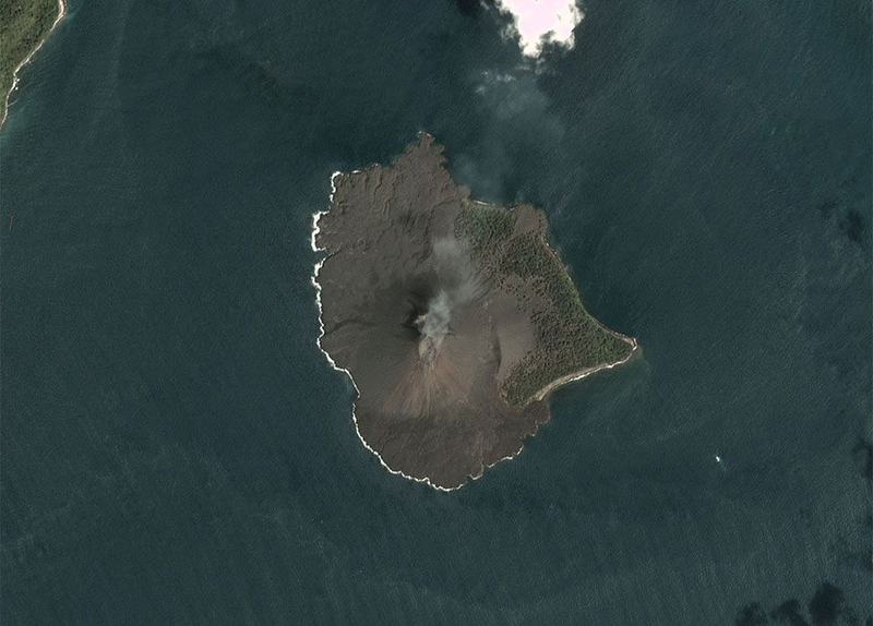 Anak Krakatau on December 22, 2018.